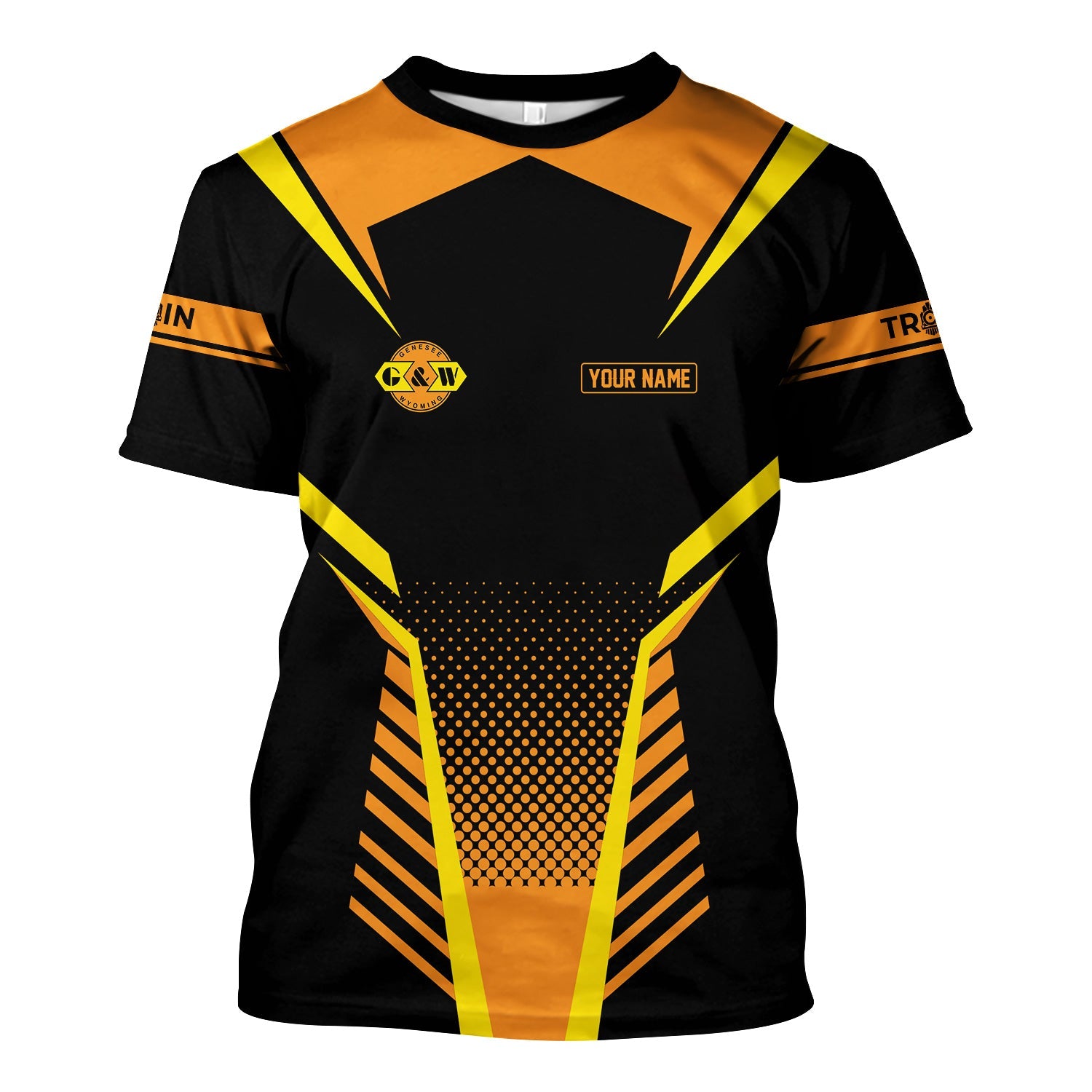 Railspirit Personalized Genesee & Wyoming Inc. Railroad T Shirt Unisex Train Shirt All Over Print