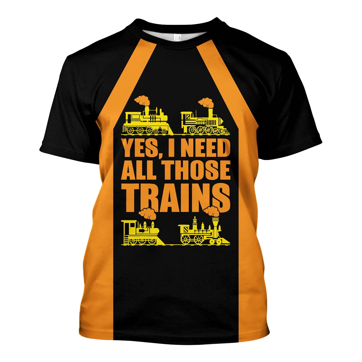 Railspirit Custom Name Genesee & Wyoming Inc. Railroad T Shirt Yes I Need All Those Train Printed Shirt