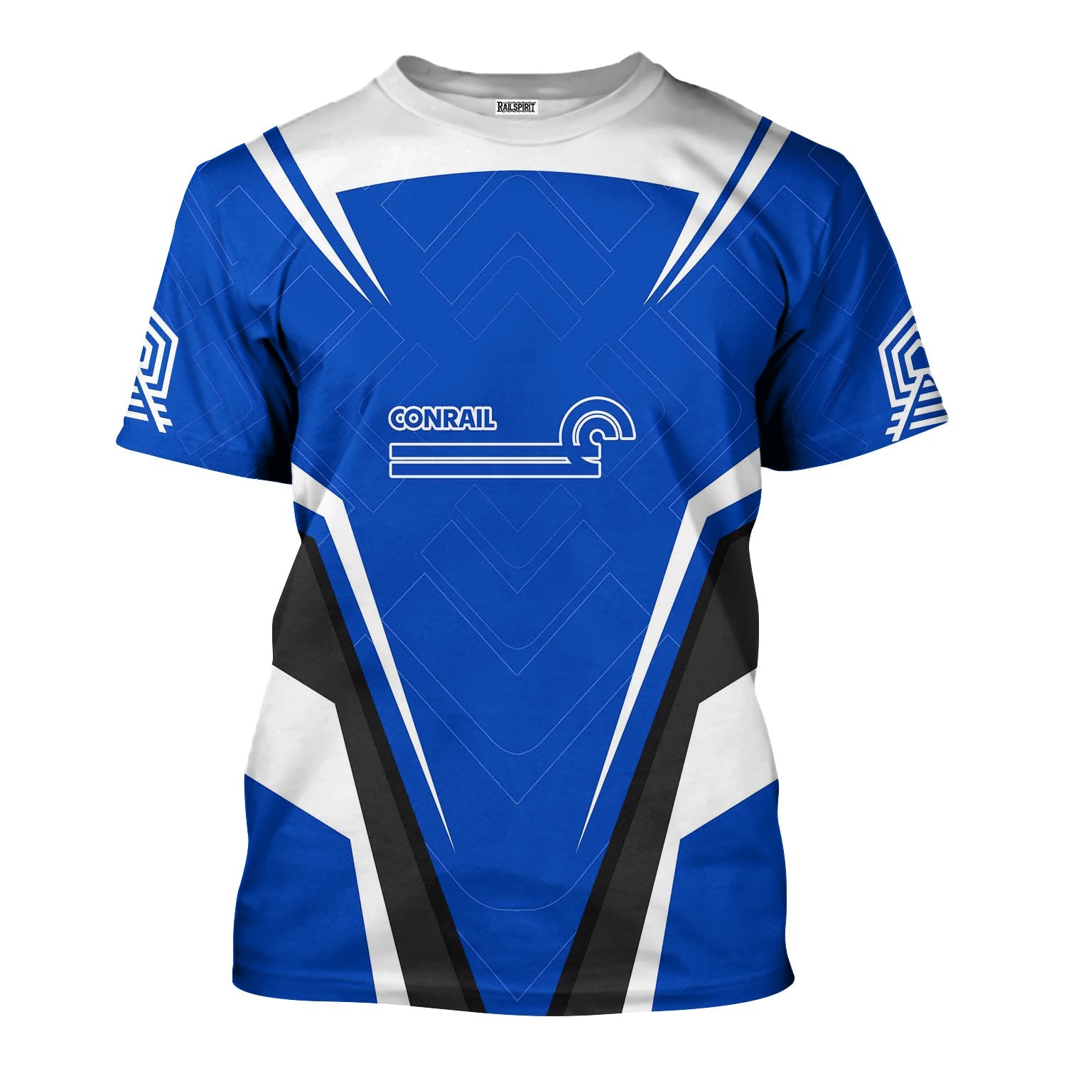 Railspirit Personalized Conrail Railroad T-Shirt Railway Inspired Apparel Train Shirt for Train Lovers