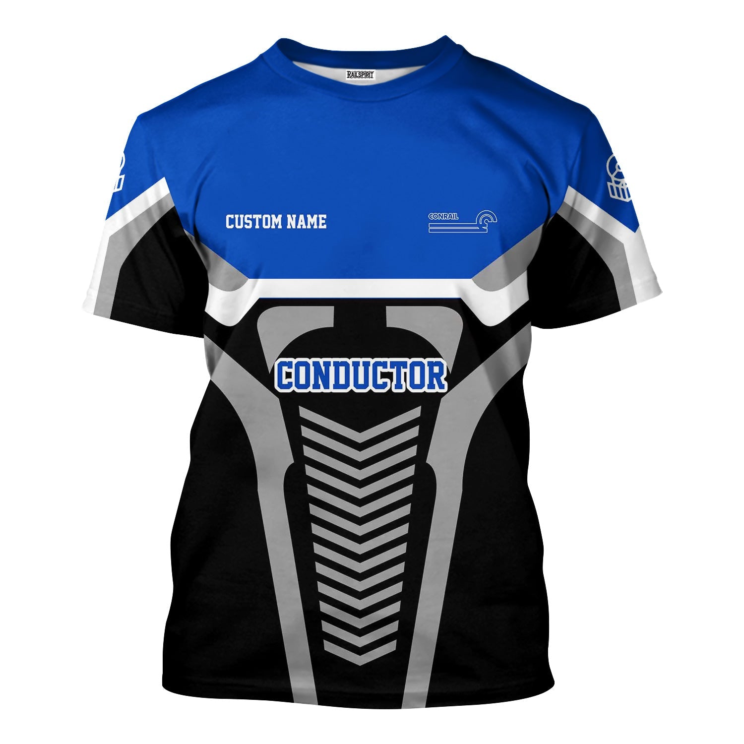 Railspirit Personalized Conrail Railroad T-Shirt Track-Inspired with Custom Job Position Train Shirt