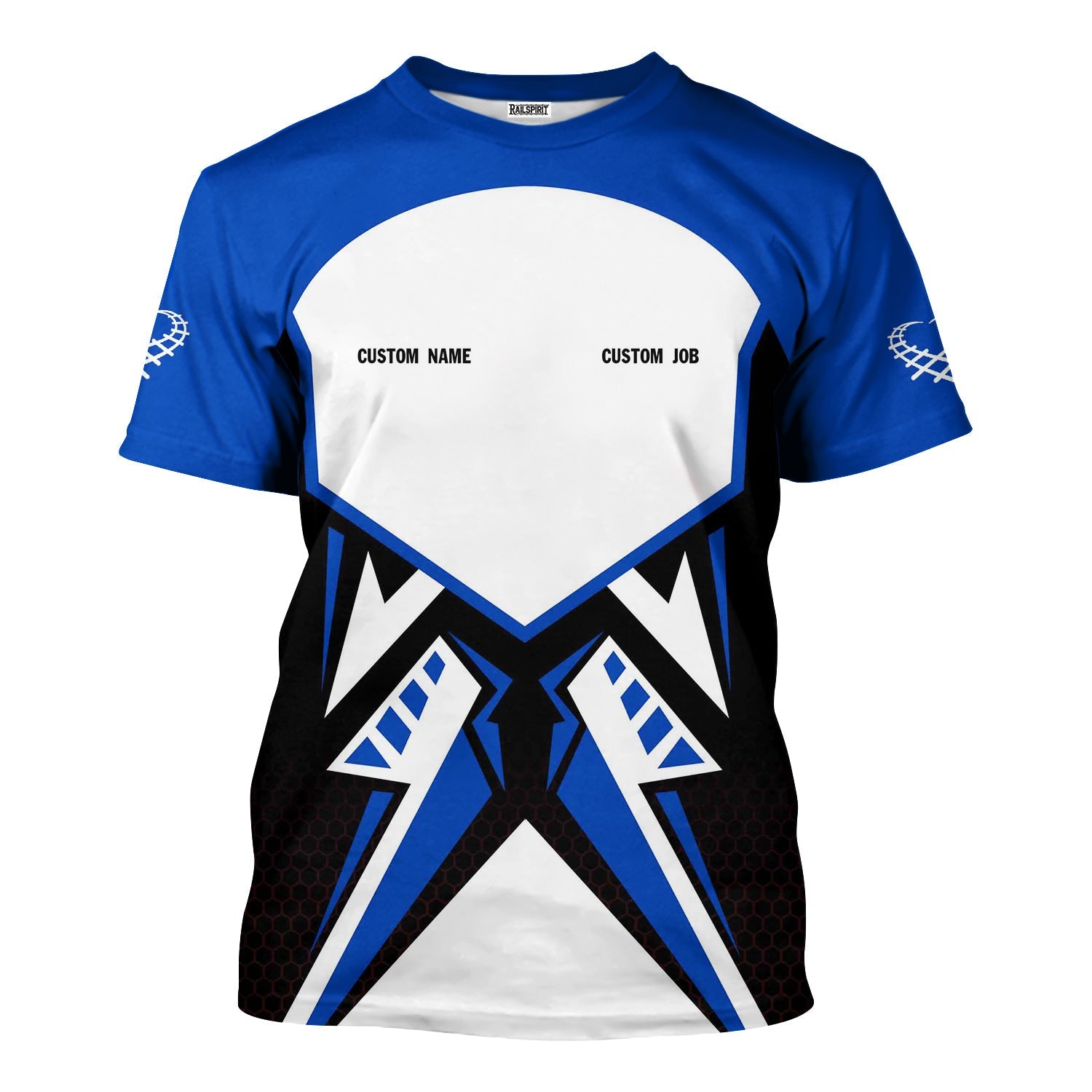 Railspirit Personalized Conrail Railroad T-Shirt Vibriant Style with Custom Position Train Shirt