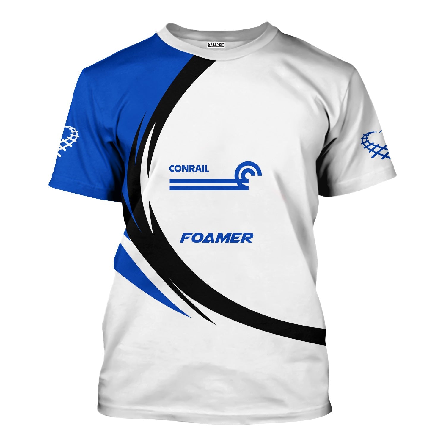 Railspirit Personalized Conrail Railroad T-Shirt Unique Graphic Style Shirt For Train Enthusiasts