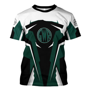 Railspirit Personalized Great Western Railway T Shirt Strong Green Line Style Shirt Gift Idea For Train Lover