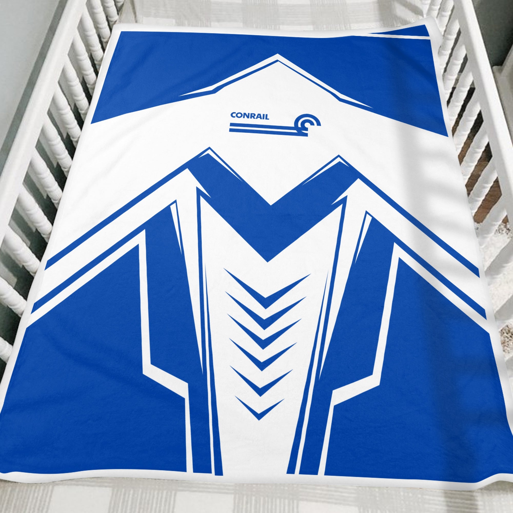 Railspirit Conrail Railroad Blanket Railway Trainspotter Style Blanket Gift Idea For Foamers