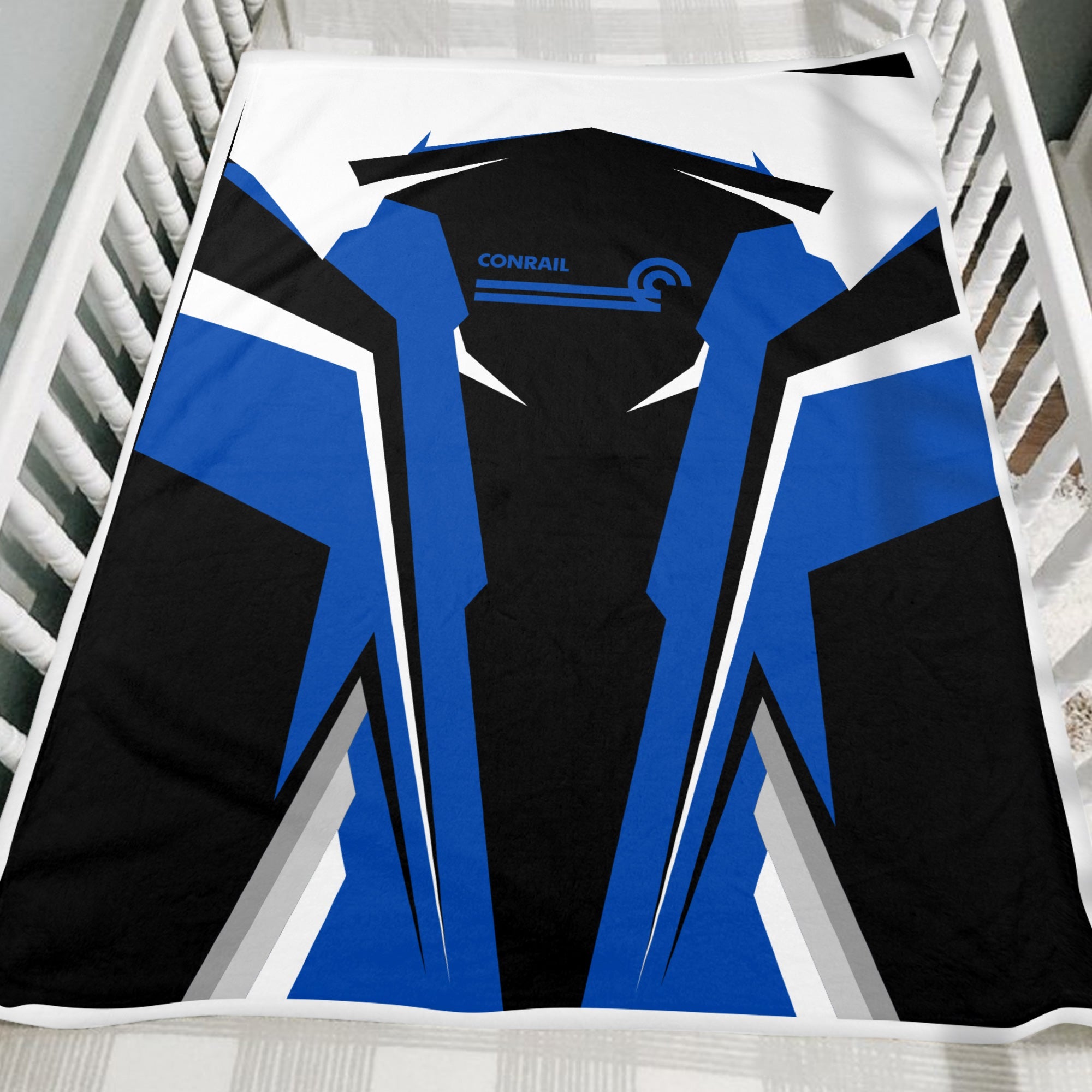 Railspirit Personalized Conrail Railroad Blanket Strong Line Train Blanket Gift Idea For Train Lover