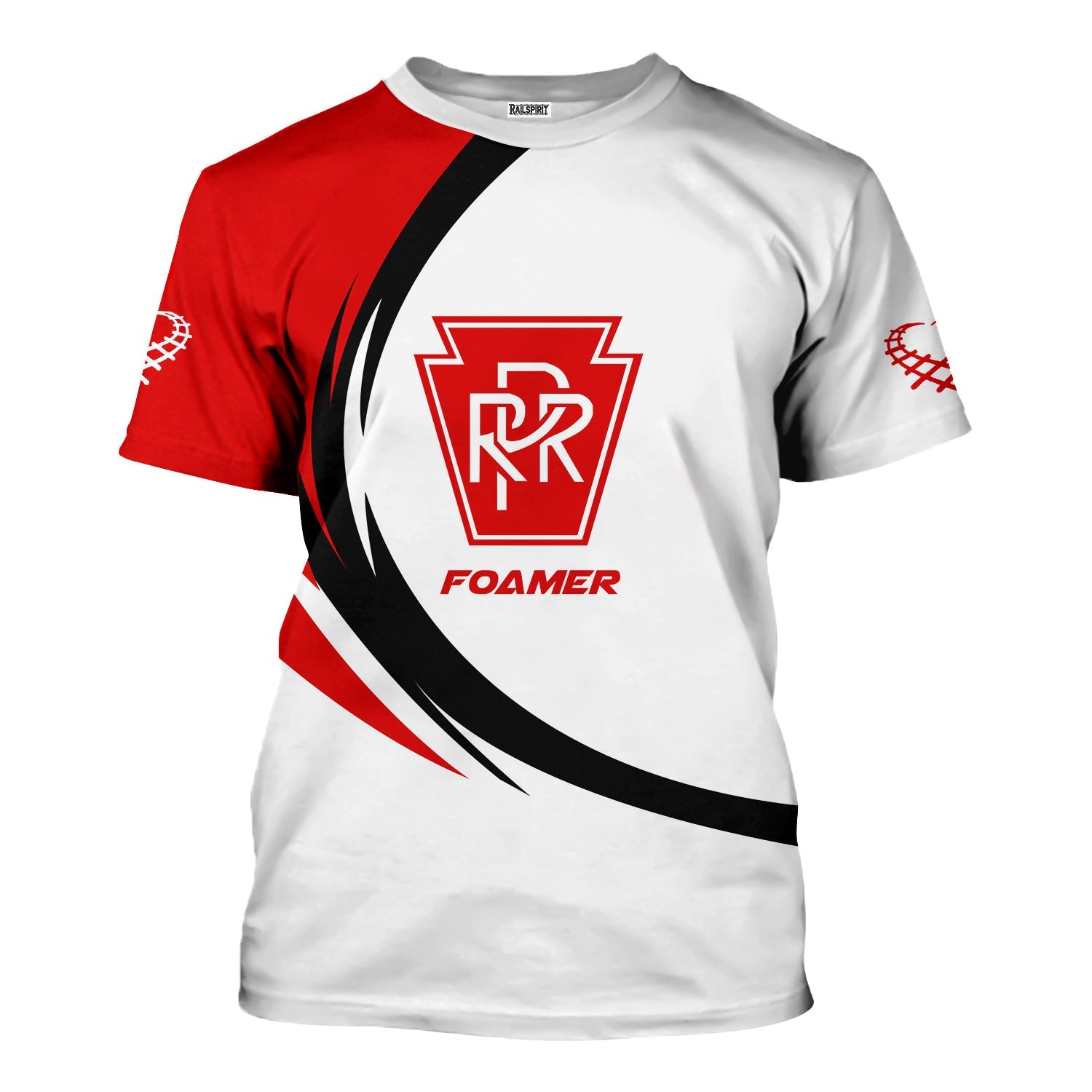 Railspirit Personalized Pennsylvania Railroad T-Shirt Unique Graphic Style Shirt For Train Enthusiasts