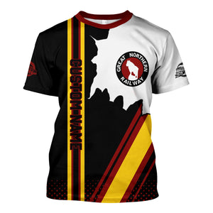 Railspirit Personalized Great Northern Railway T-Shirt GNR All Over Printed Unisex Shirt