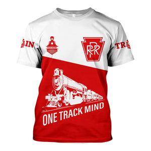 Railspirit Personalized Pennsylvania Railroad T Shirt One Track Mind Unisex Train Shirt Gift Idea For Train Lover