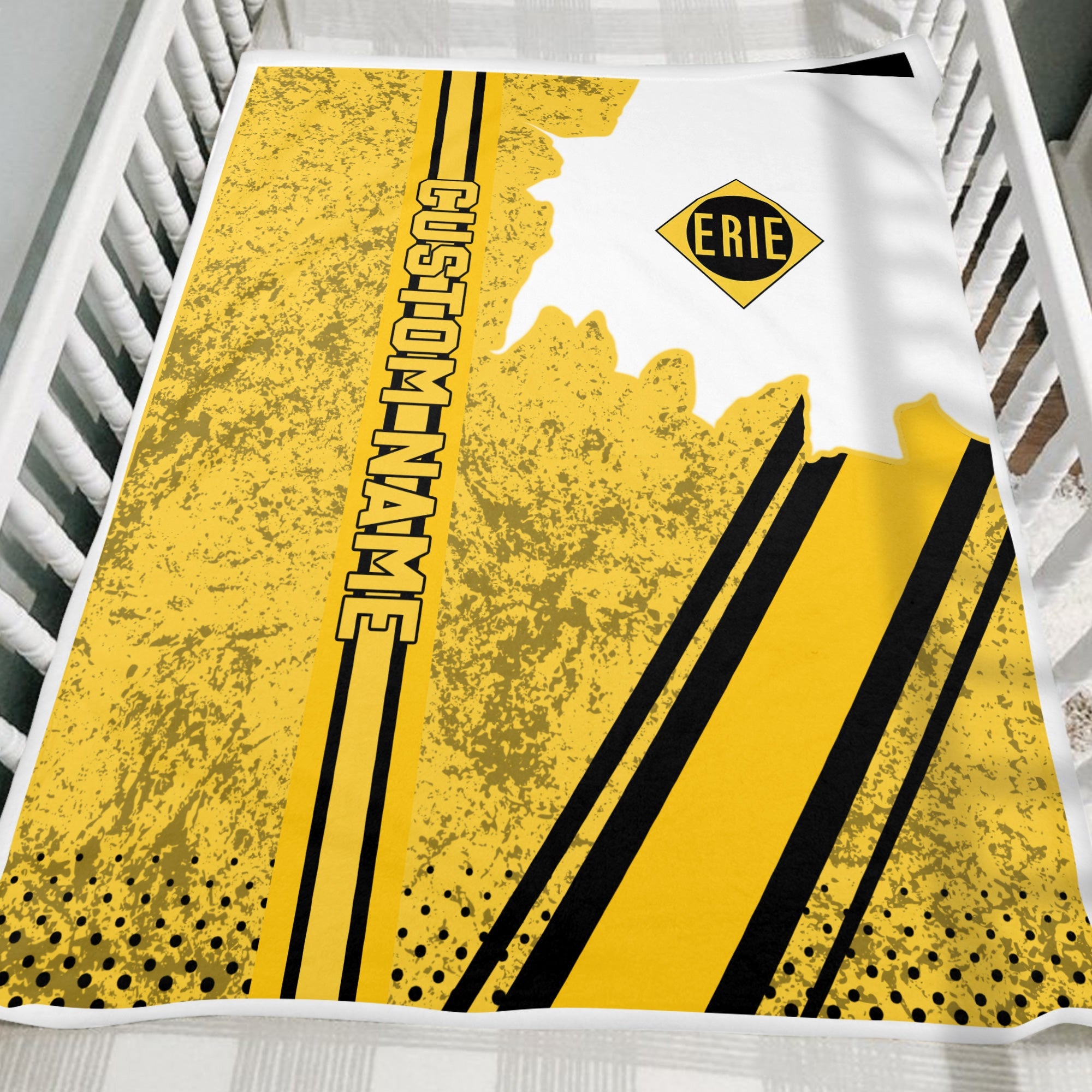 Railspirit Personalized Erie Railroad Blanket Vintage All Over Printed Blanket