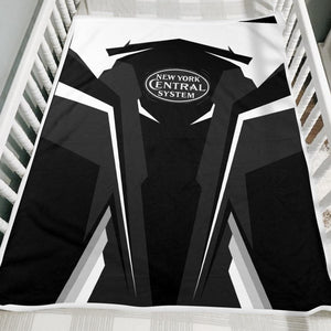 Railspirit Personalized New York Central Railroad Blanket Strong Line Train Blanket Gift Idea For Train Lover