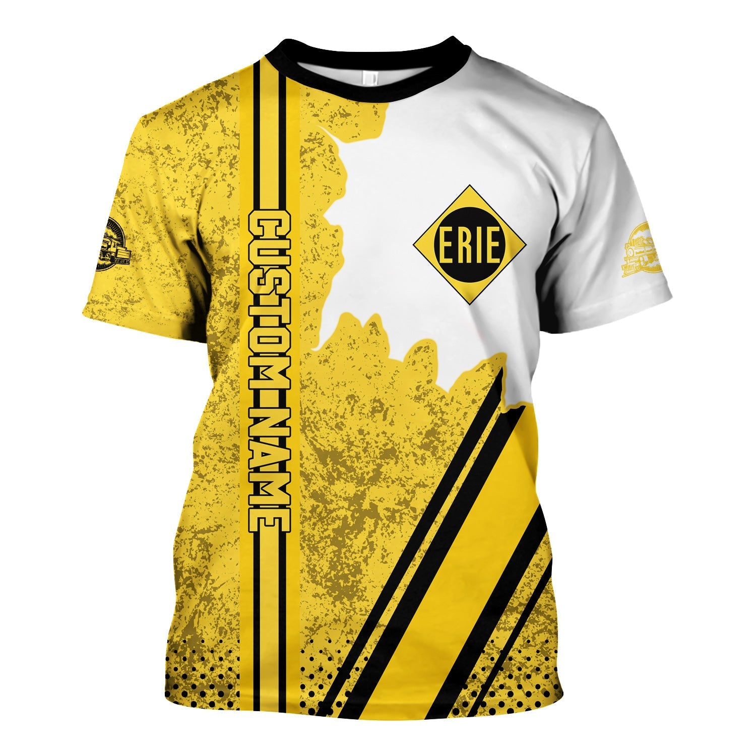 Railspirit Personalized Erie Railroad T-Shirt All Over Printed Unisex Shirt