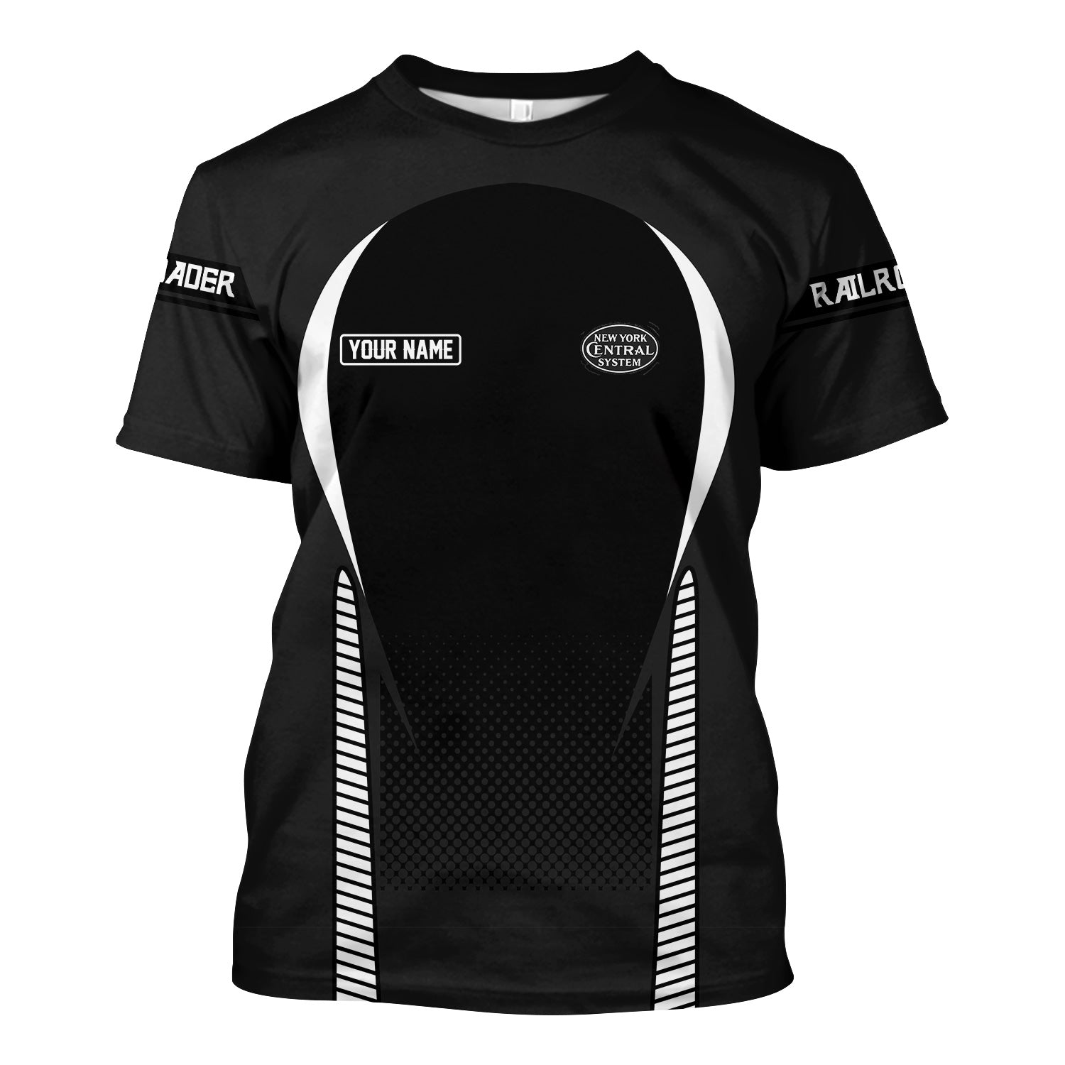 Railspirit Personalized New York Central Railroad T Shirt Stress Is Caused By Not Having Enough Trains Shirt All Over Print