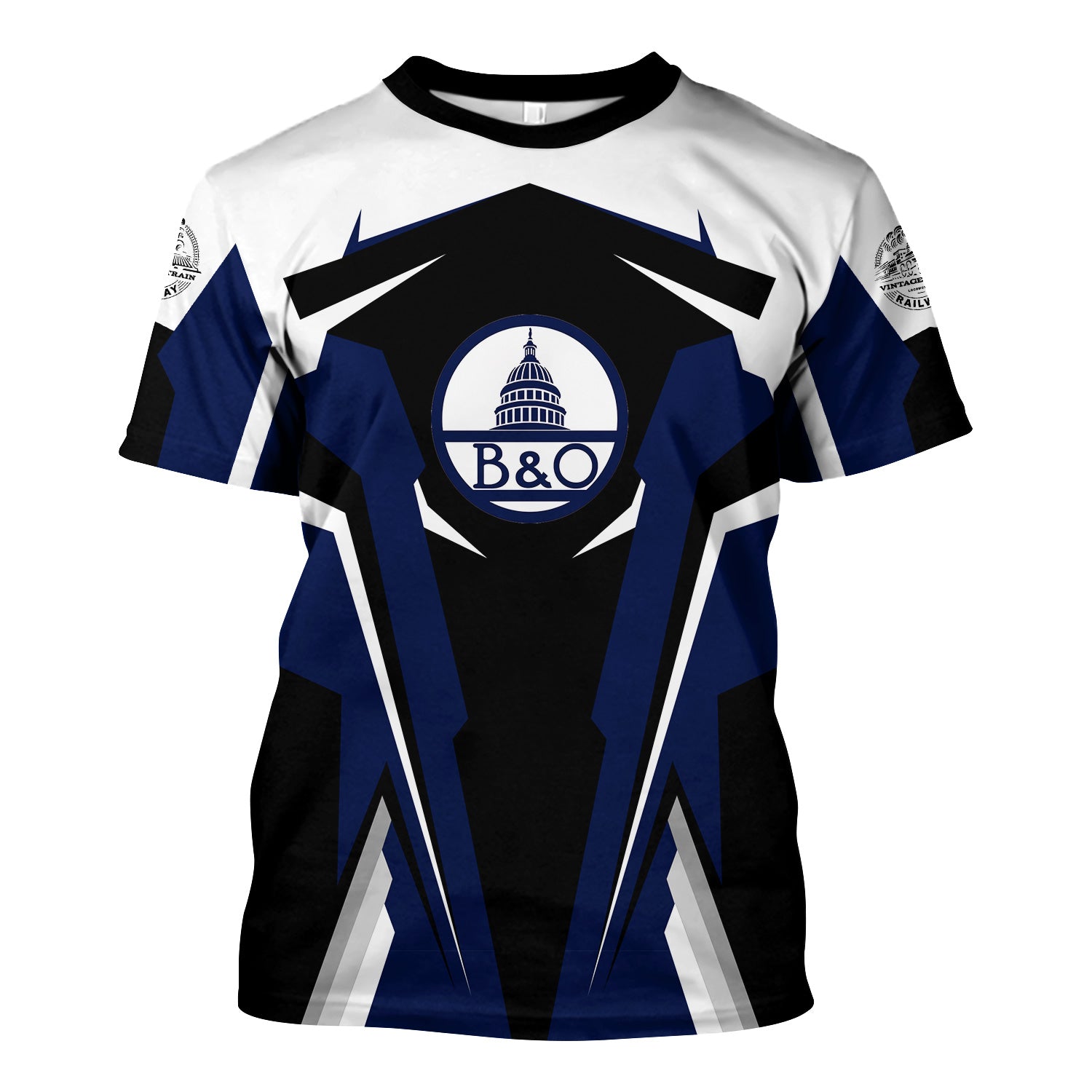 Railspirit Personalized Baltimore and Ohio Railroad T Shirt B&OStrong Line Style Train Unisex Shirt All Over Print