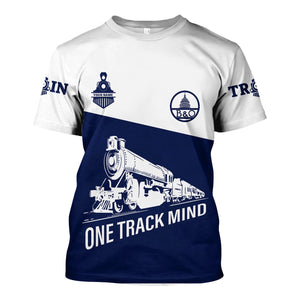 Railspirit Personalized Baltimore and Ohio Railroad T Shirt One Track Mind Unisex Train Shirt Gift Idea For Train Lover