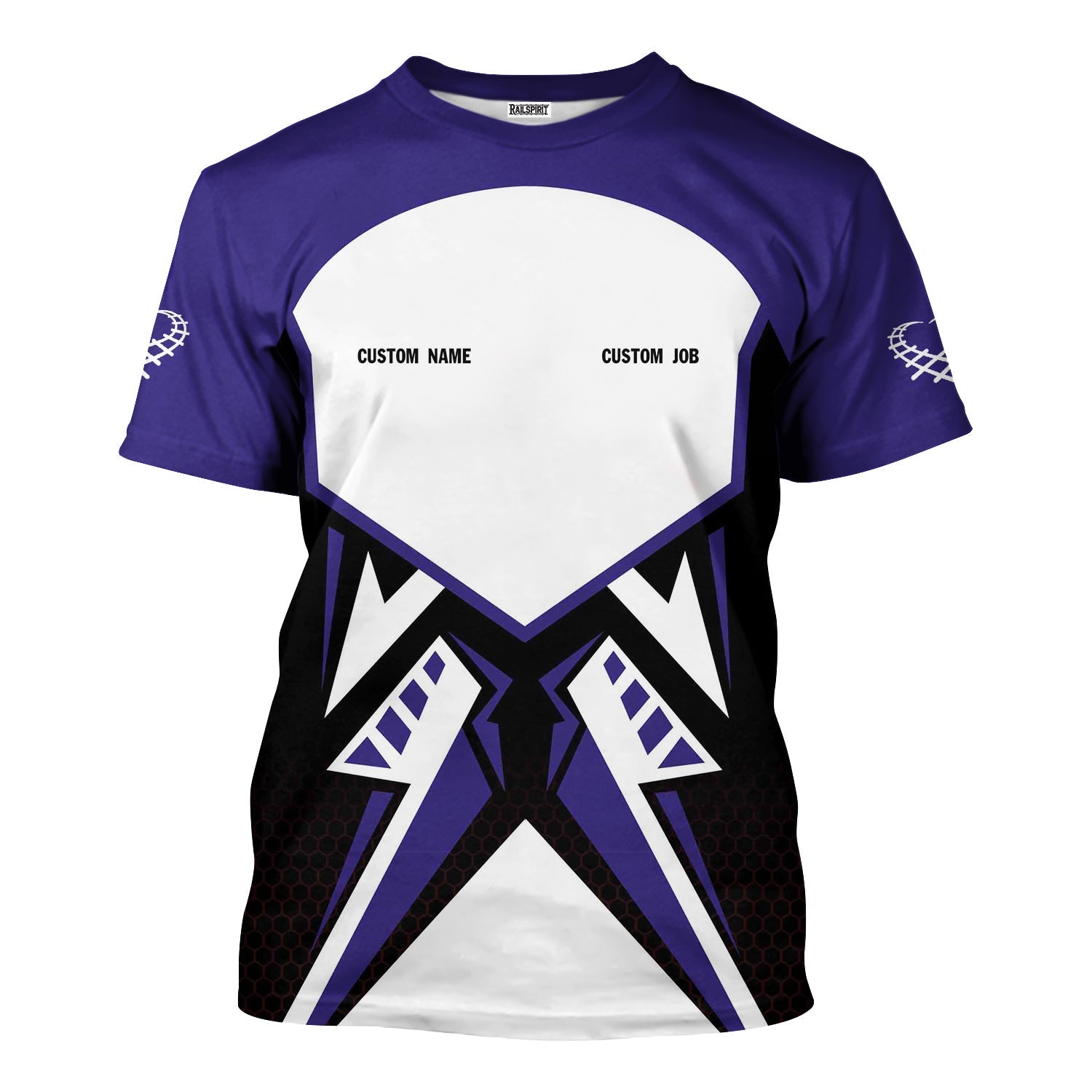 Railspirit Personalized Southern Pacific Railroad T-Shirt Vibriant Style with Custom Position Train Shirt