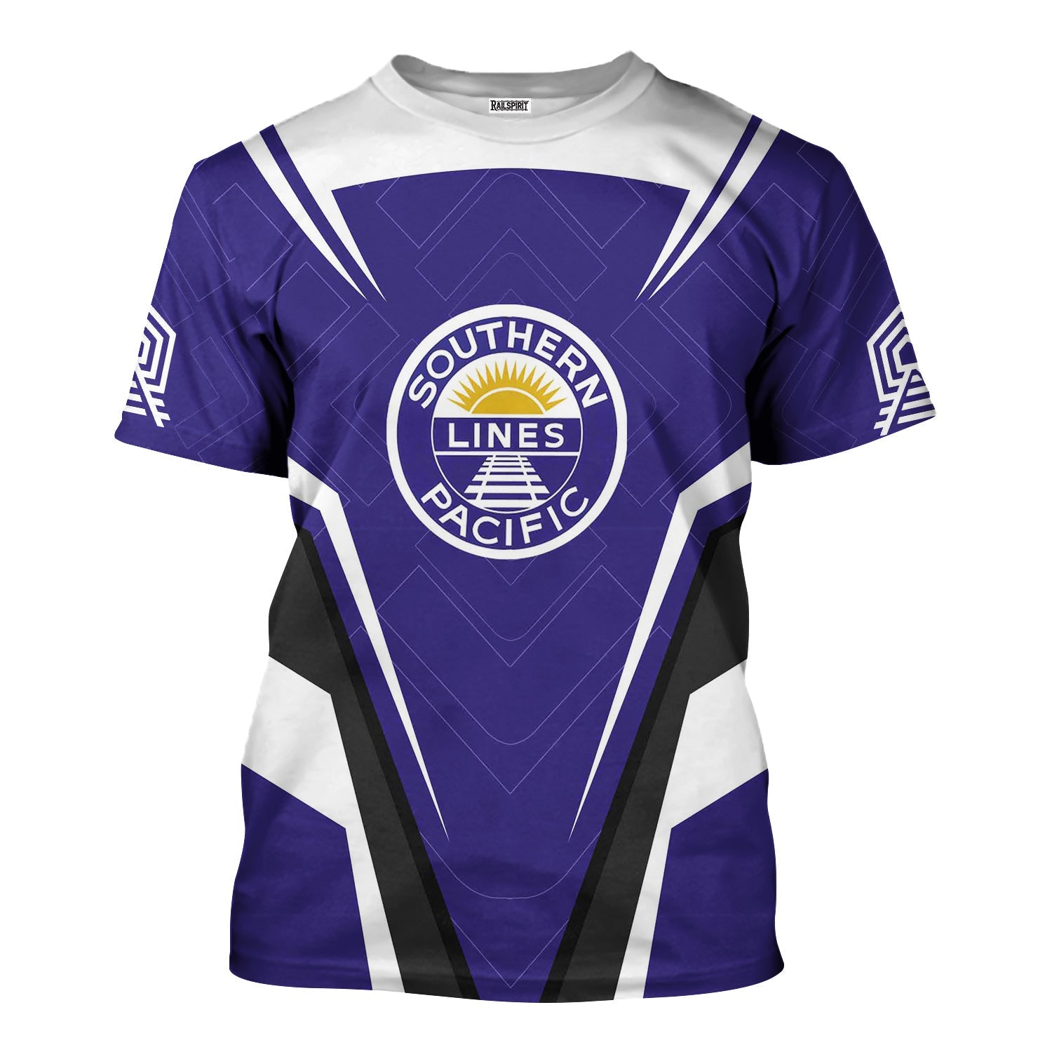 Railspirit Personalized Southern Pacific Railroad T-Shirt Railway Inspired Apparel Train Shirt for Train Lovers