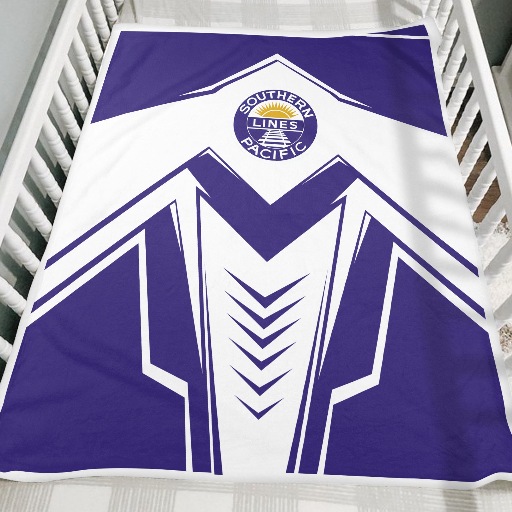 Railspirit Southern Pacific Railroad Blanket Railway Trainspotter Style Blanket Gift Idea For Foamers