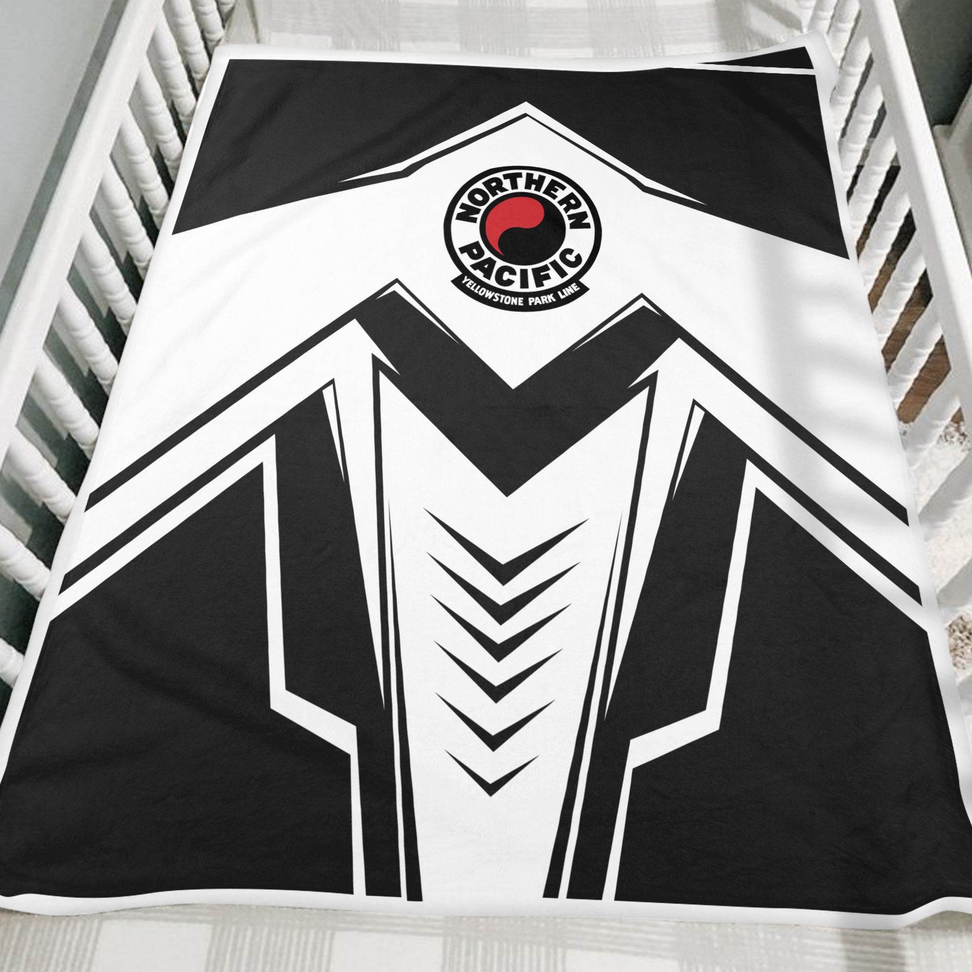 Railspirit Northern Pacific Railway Blanket Railway Trainspotter Style Blanket Gift Idea For Foamers