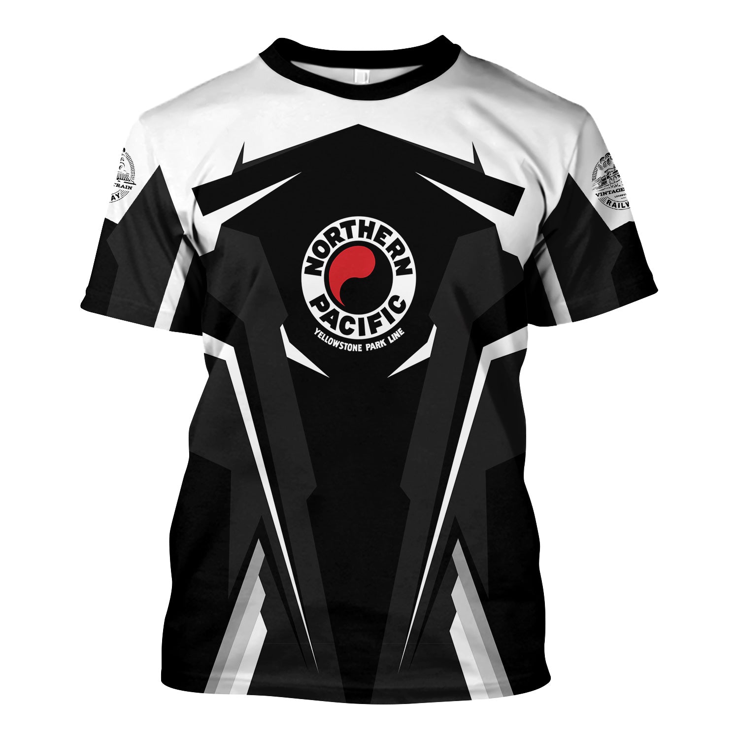 Railspirit Personalized Northern Pacific Railway T Shirt Strong Line Style Train Unisex Shirt All Over Print