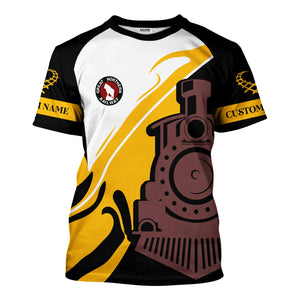 Railspirit Personalized Great Northern Railway T-Shirt Flame-Inspired Style GNR Shirt Gift Idea For Train Lovers