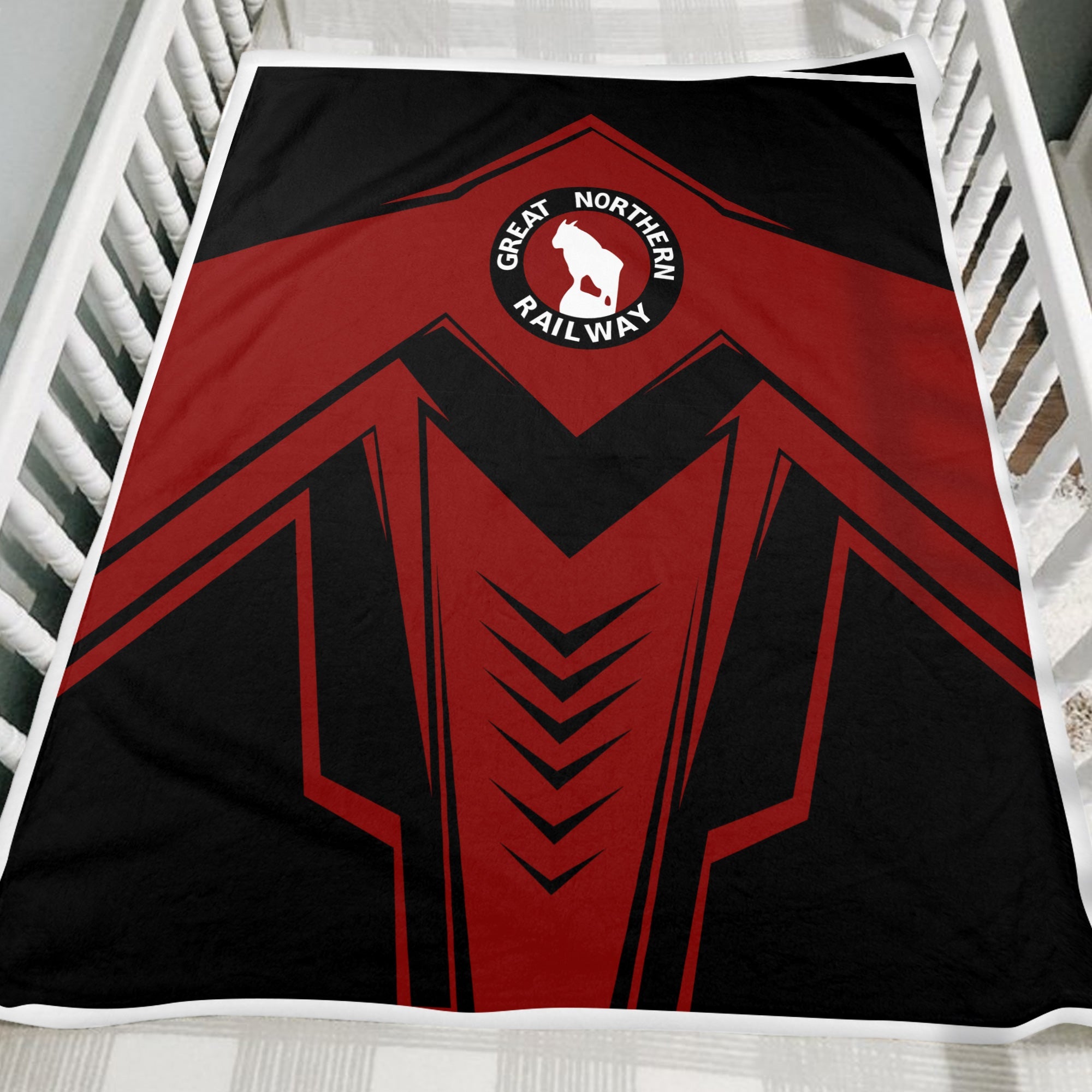 Railspirit Great Northern Railway Blanket Railway Trainspotter Style GNR Blanket Gift Idea For Foamers