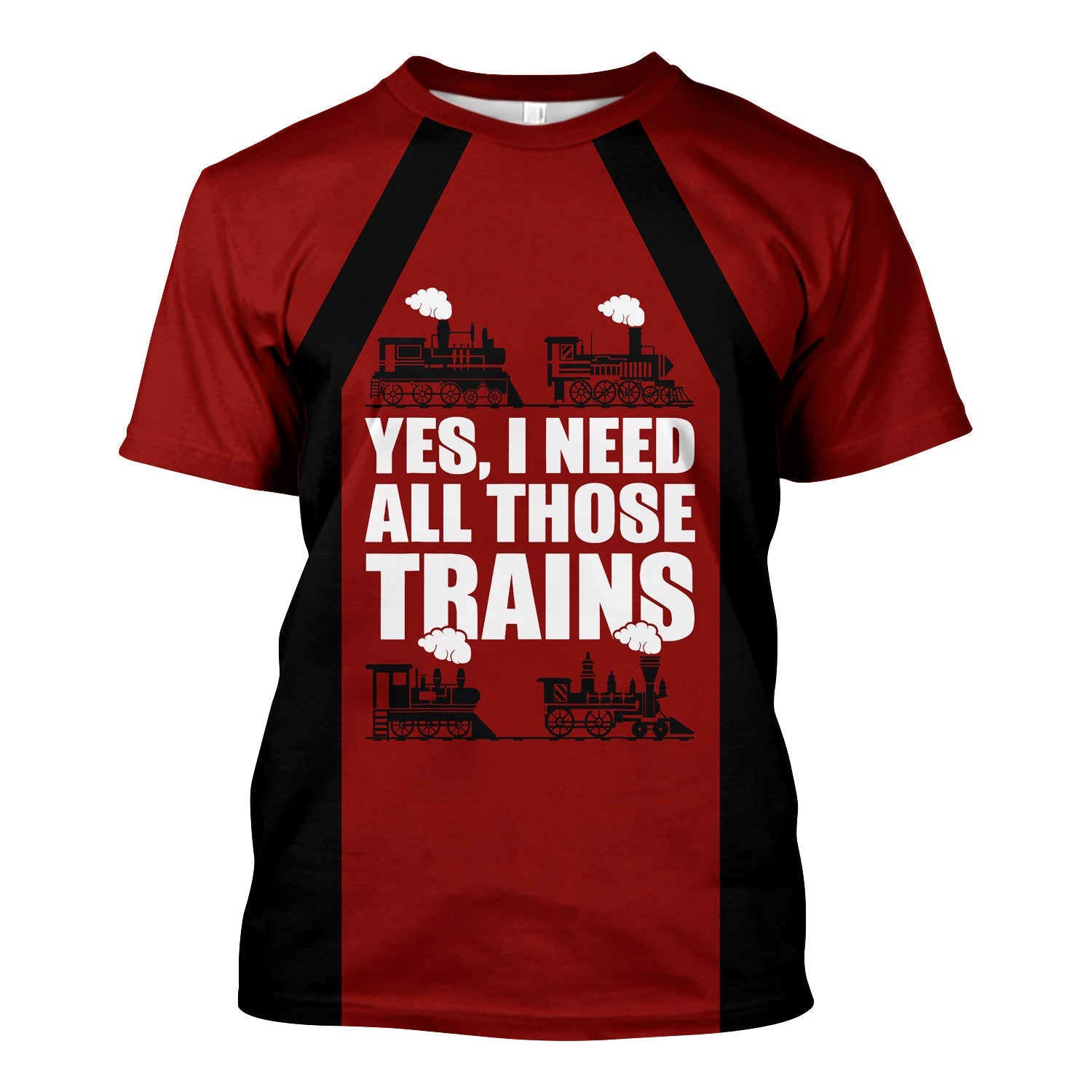 Railspirit Custom Name Great Northern Railway T Shirt Yes I Need All Those Train GNR Printed Shirt
