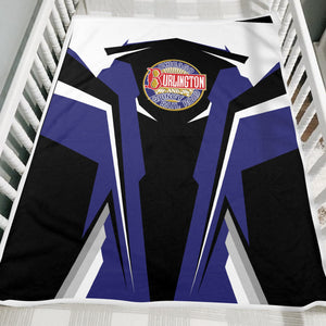 Railspirit Personalized Chicago, Burlington and Quincy Railroad Blanket Strong Line Train Blanket Gift Idea For Train Lover