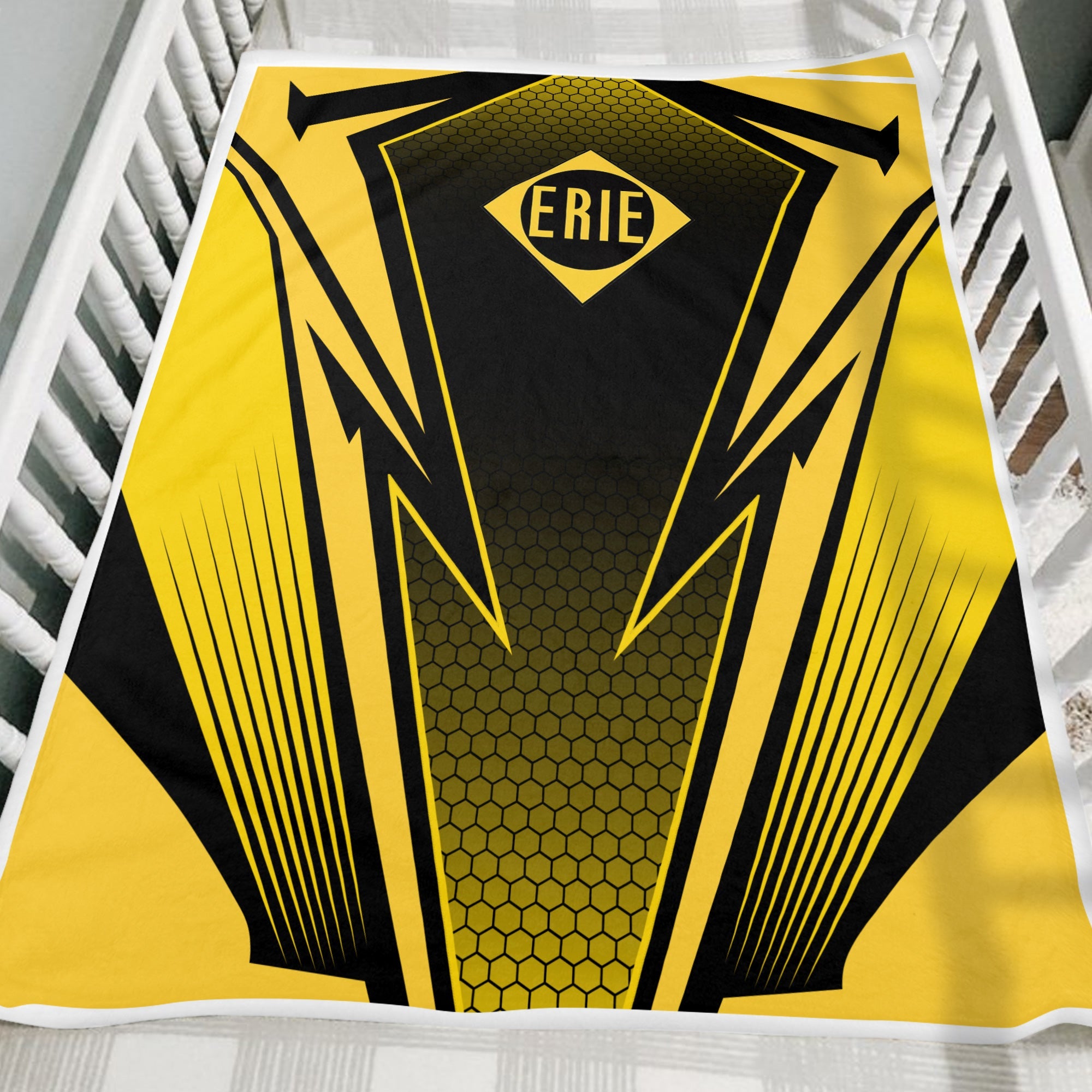 Railspirit Erie Railroad Blanket Lightning Graphic Style Blanket Gift Idea For Train Lover