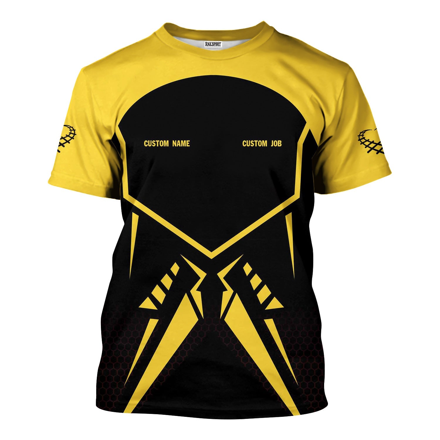 Railspirit Personalized Erie Railroad T-Shirt Vibriant Style with Custom Position Train Shirt