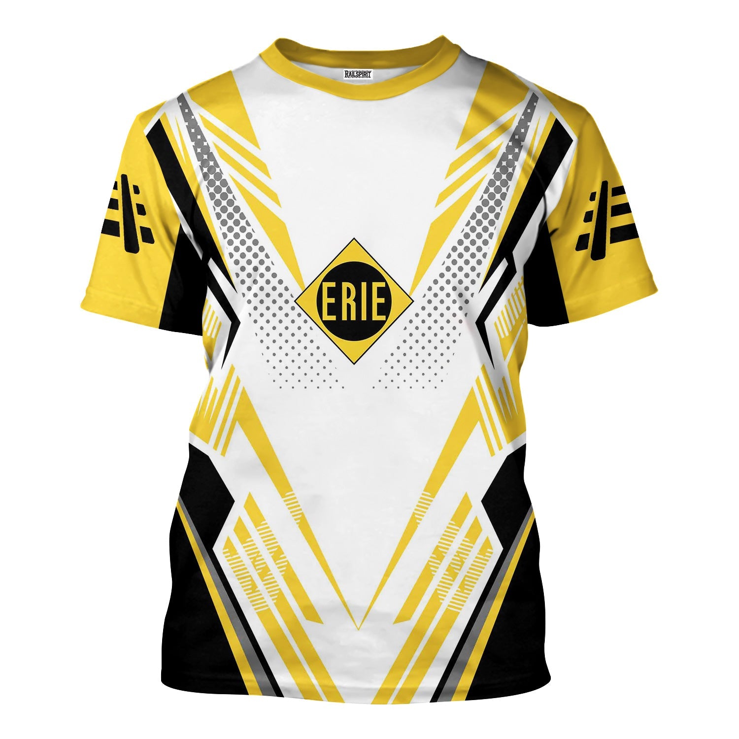 Railspirit Personalized Erie Railroad T-Shirt Railroad Tribute Design Train Shirt for Train Lovers