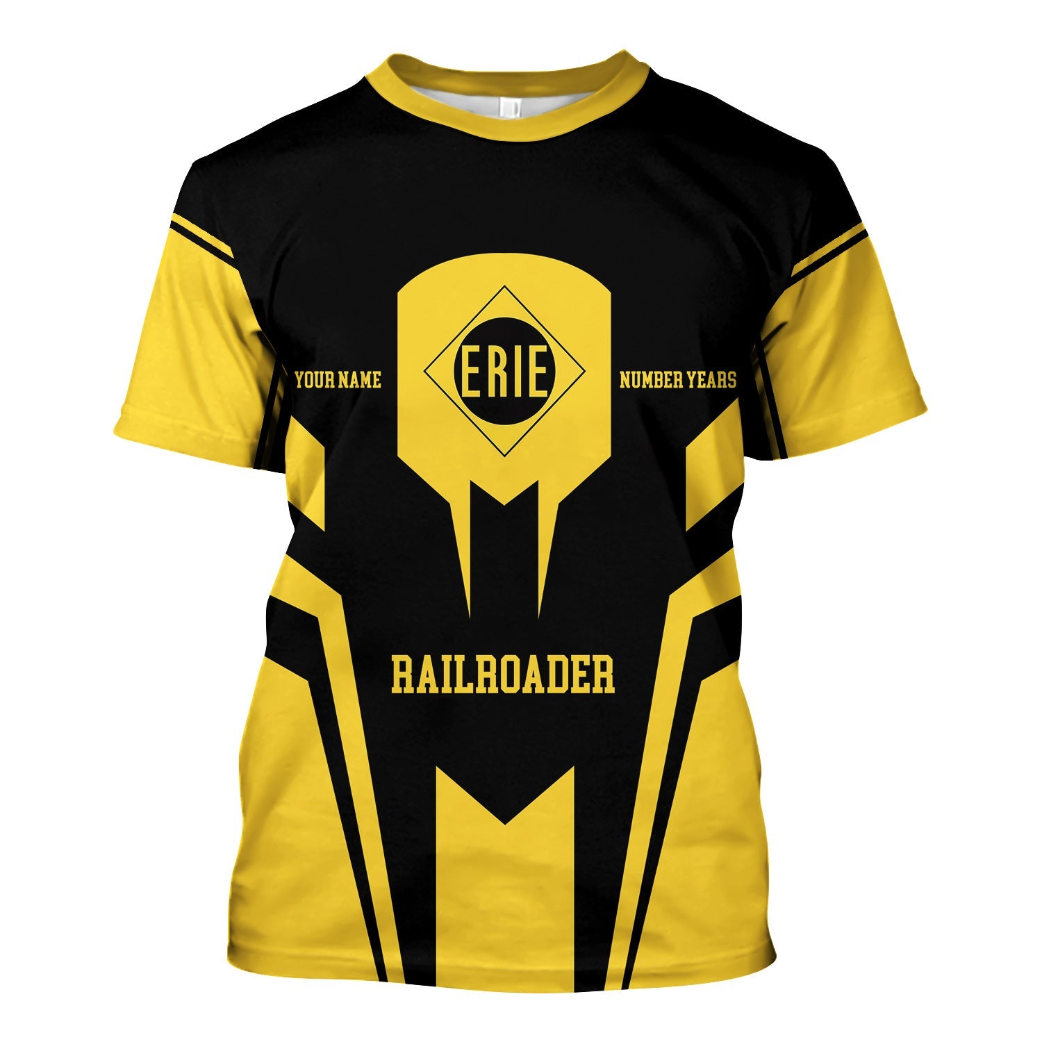 Railspirit Personalized Erie Railroad T-Shirt Custom Year Railroader Shirt Gift Idea For Train Lover