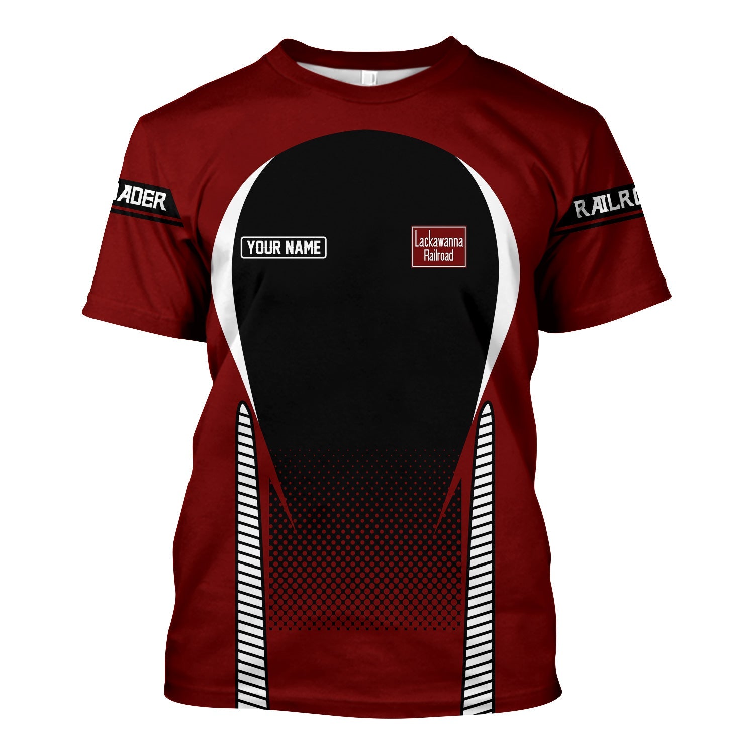 Railspirit Personalized Delaware, Lackawanna and Western Railroad T Shirt Stress Is Caused By Not Having Enough Trains DL&W Shirt All Over Print