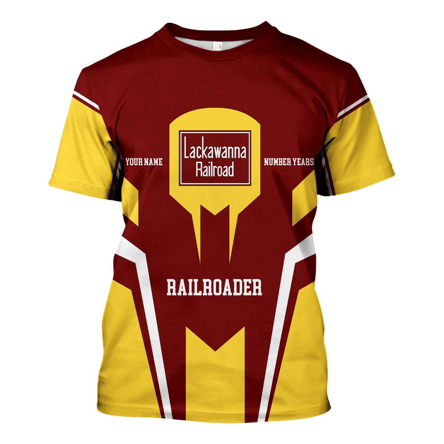 Railspirit Personalized Delaware, Lackawanna and Western Railroad T-Shirt Custom Year Railroader DL&W Shirt Gift Idea For Train Lover