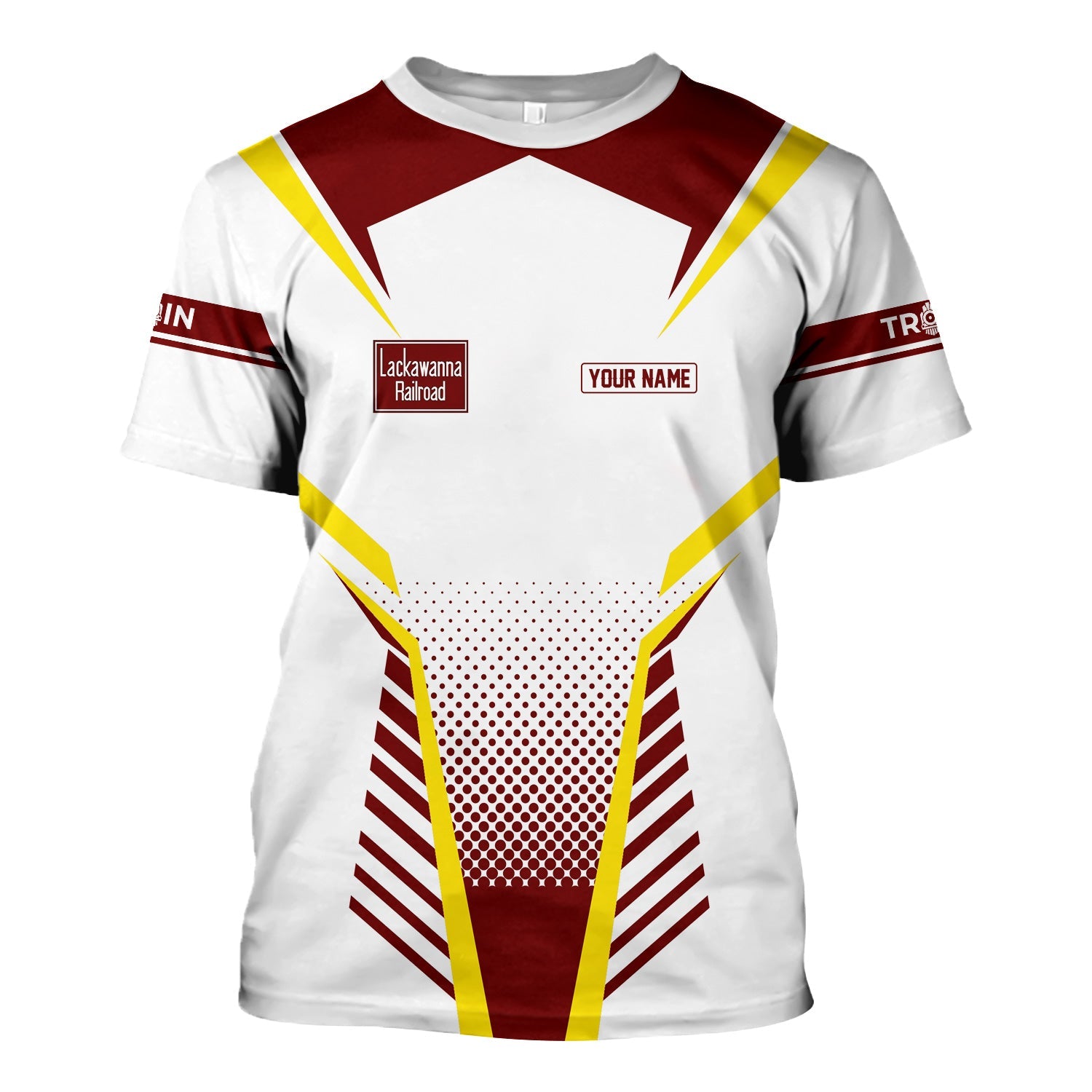 Railspirit Personalized Delaware, Lackawanna and Western Railroad T Shirt Unisex DL&W Train Shirt All Over Print