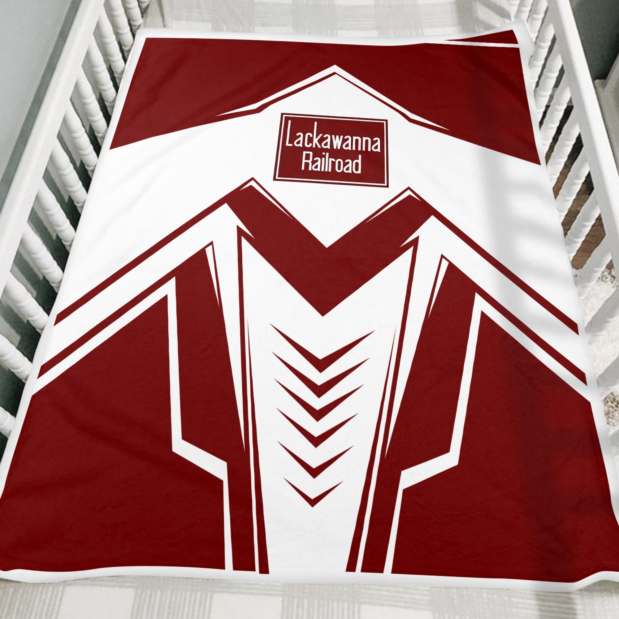 Railspirit Delaware, Lackawanna and Western Railroad Blanket Railway Trainspotter Style DL&W Blanket Gift Idea For Foamers