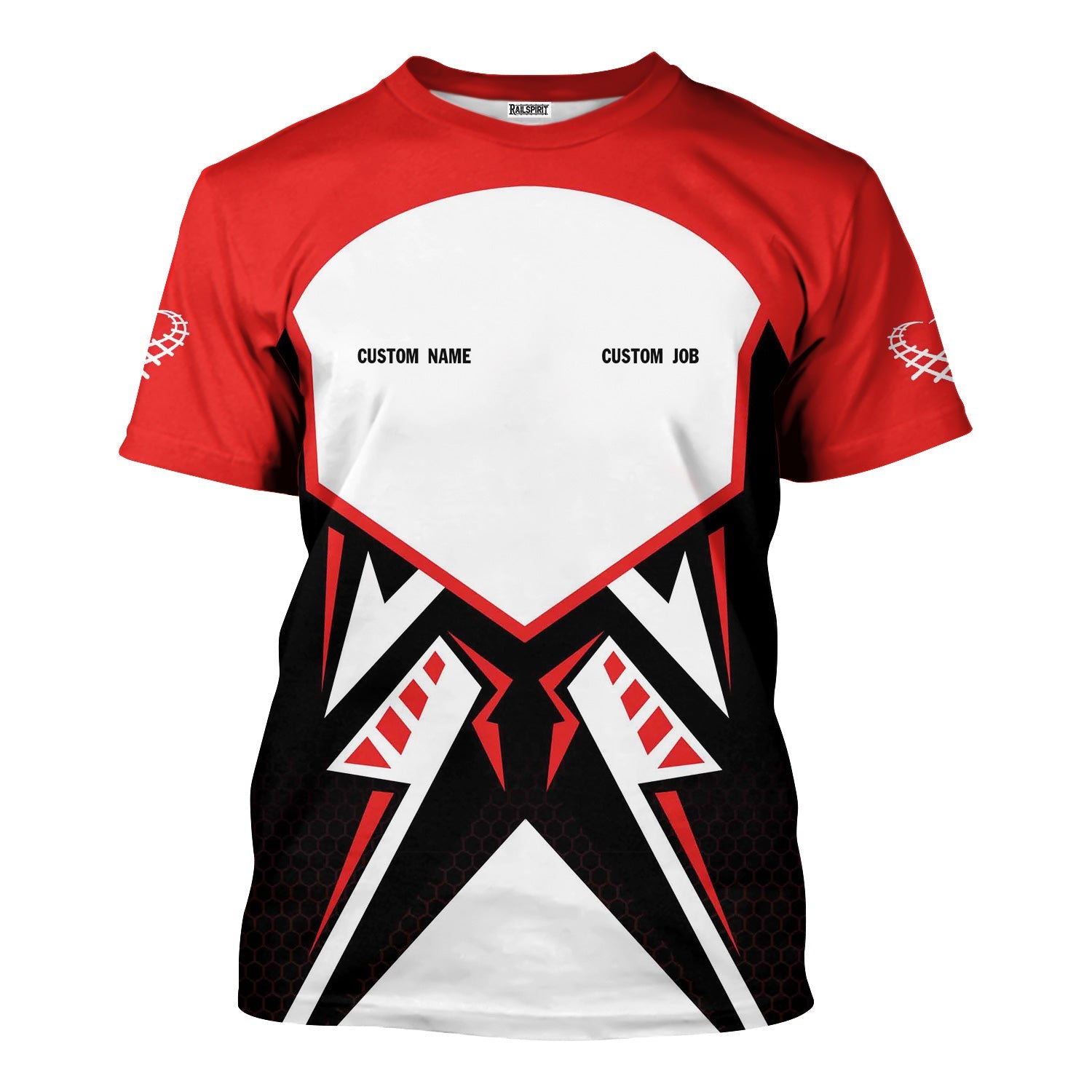 Railspirit Personalized Seaboard Air Line Railroad T-Shirt Vibriant Style with Custom Position Train Shirt