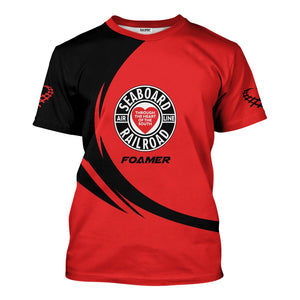 Railspirit Personalized Seaboard Air Line Railroad T-Shirt Unique Graphic Style Shirt For Train Enthusiasts