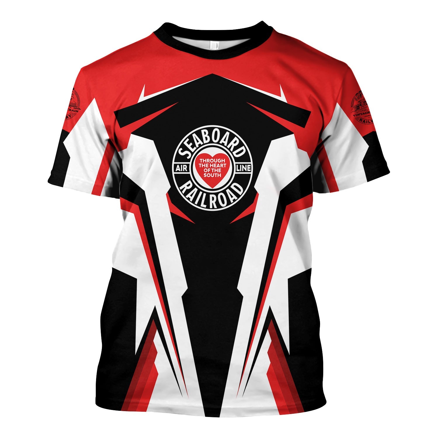 Railspirit Personalized Seaboard Air Line Railroad T Shirt Strong Line Style Train Unisex Shirt All Over Print