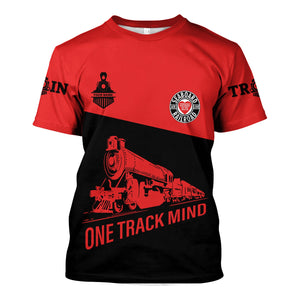 Railspirit Personalized Seaboard Air Line Railroad T Shirt One Track Mind DL&W Unisex Train Shirt Gift Idea For Train Lover