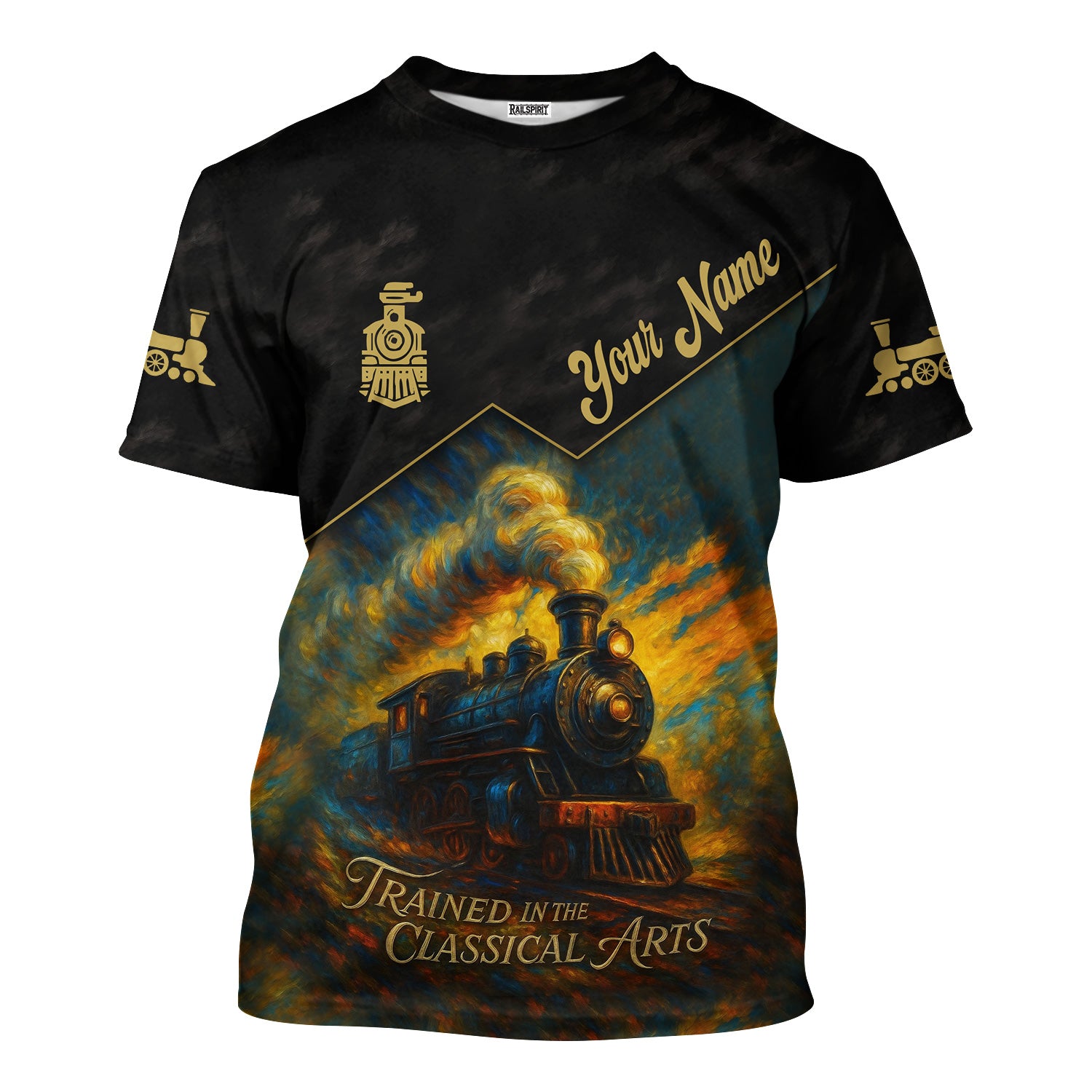Personalized Railroad Shirt, Trained In The Classical Arts, Gift For The Ultimate Train Fans, Train Lover, Model Train