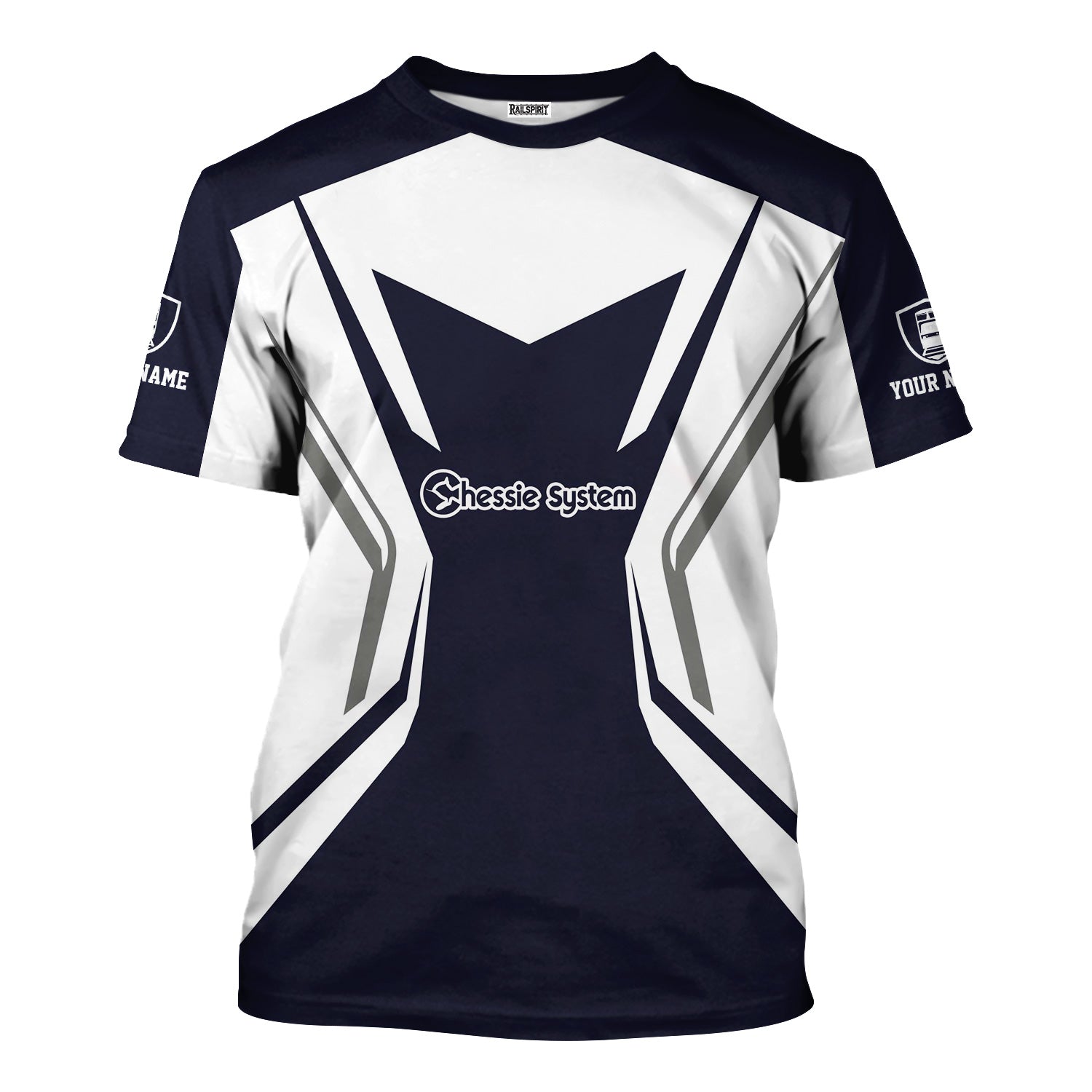 Railspirit Personalized Chessie System Railroad T-Shirt Unique Style with Custom Job Train Shirt