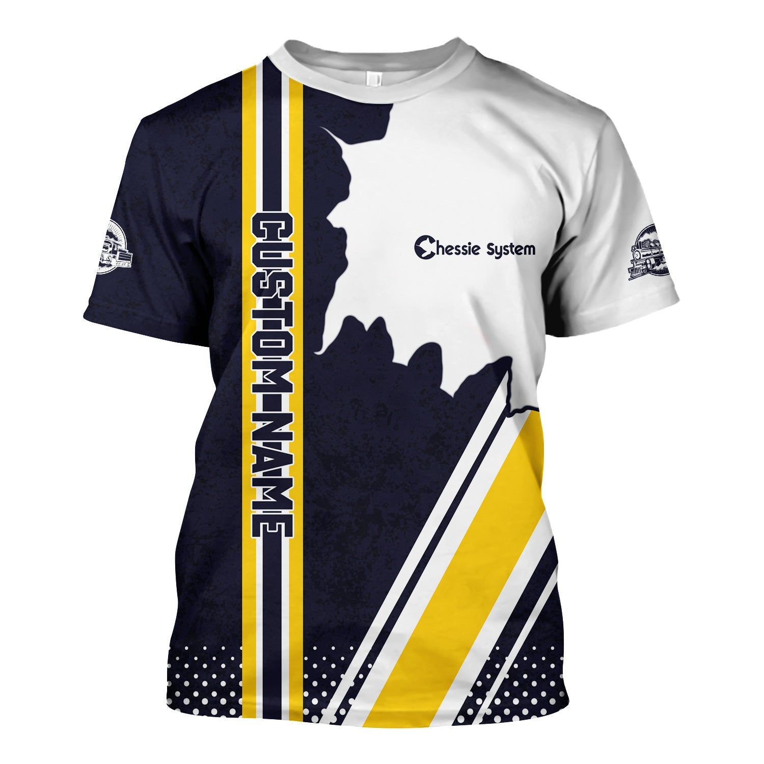 Railspirit Personalized Chessie System Railroad T-Shirt All Over Printed Unisex Shirt