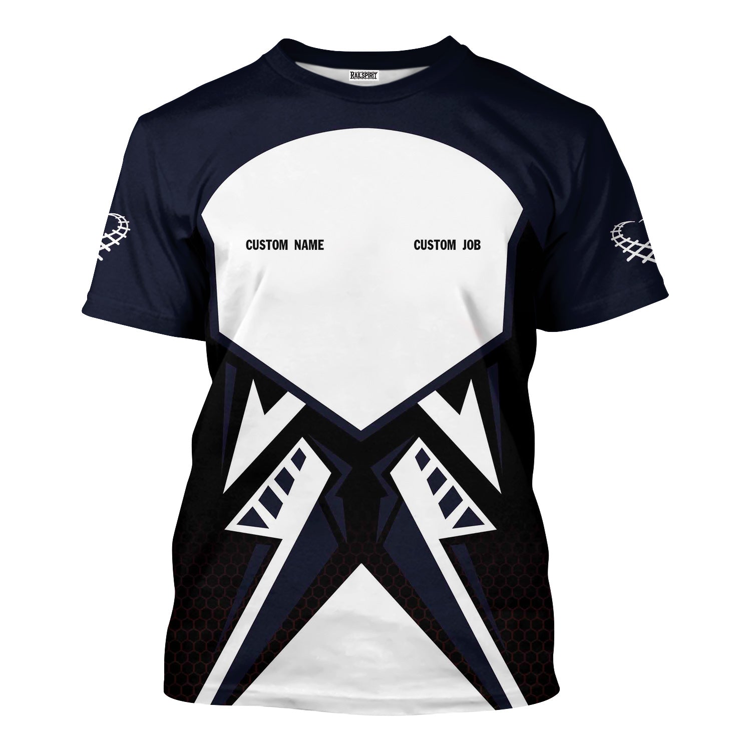 Railspirit Personalized Chessie System Railroad T-Shirt Vibriant Style with Custom Position Train Shirt