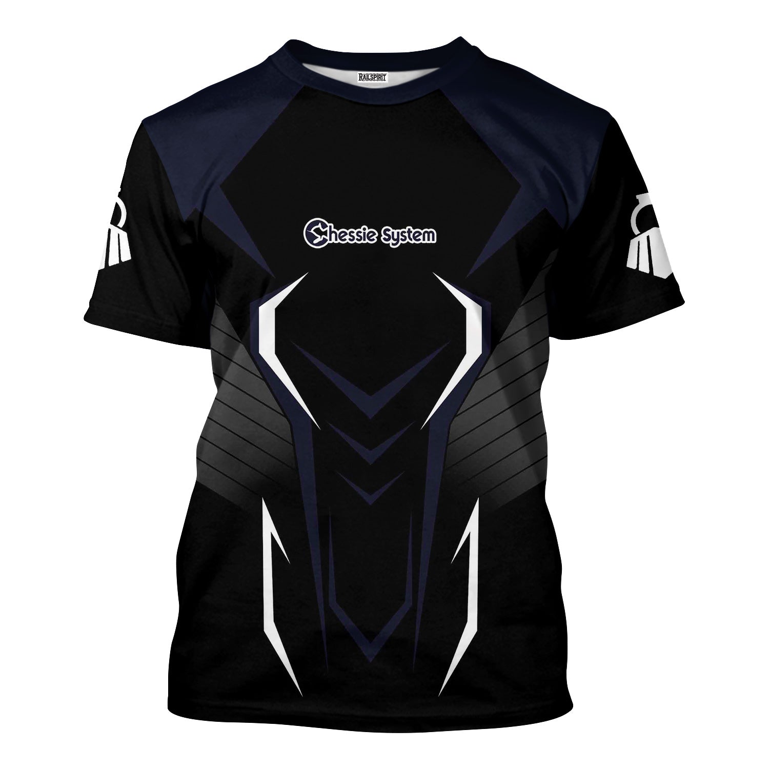 Railspirit Personalized Chessie System Railroad T-Shirt Dynamic Design Style Perfect Shirt for Train Enthusiasts