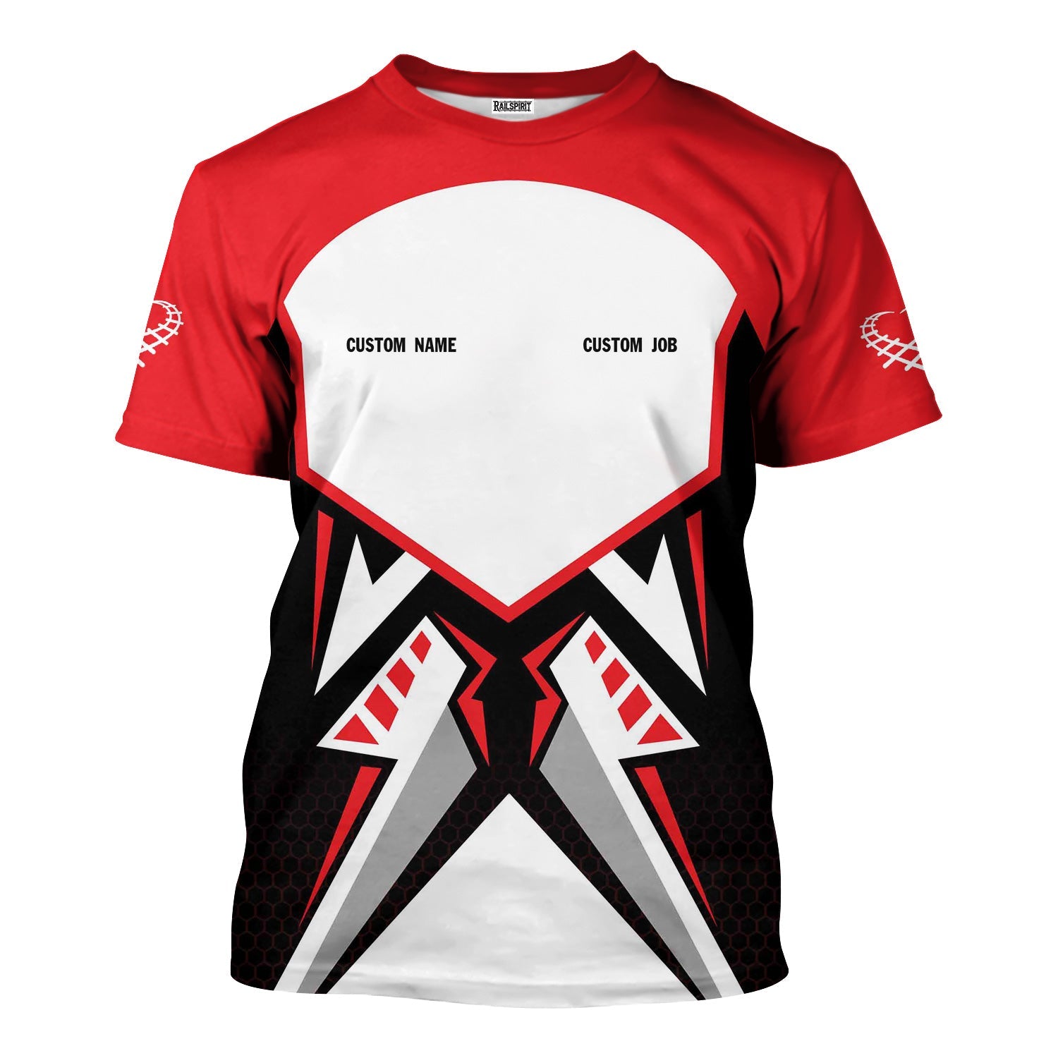 Railspirit Personalized Atlantic Coast Line Railroad T-Shirt Vibriant Style with Custom Position Train Shirt