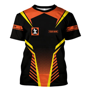 Railspirit Personalized Illinois Central Railroad T Shirt Unisex Train Shirt All Over Print