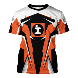 Railspirit Personalized Illinois Central Railroad T Shirt Strong Line Style Train Unisex Shirt All Over Print