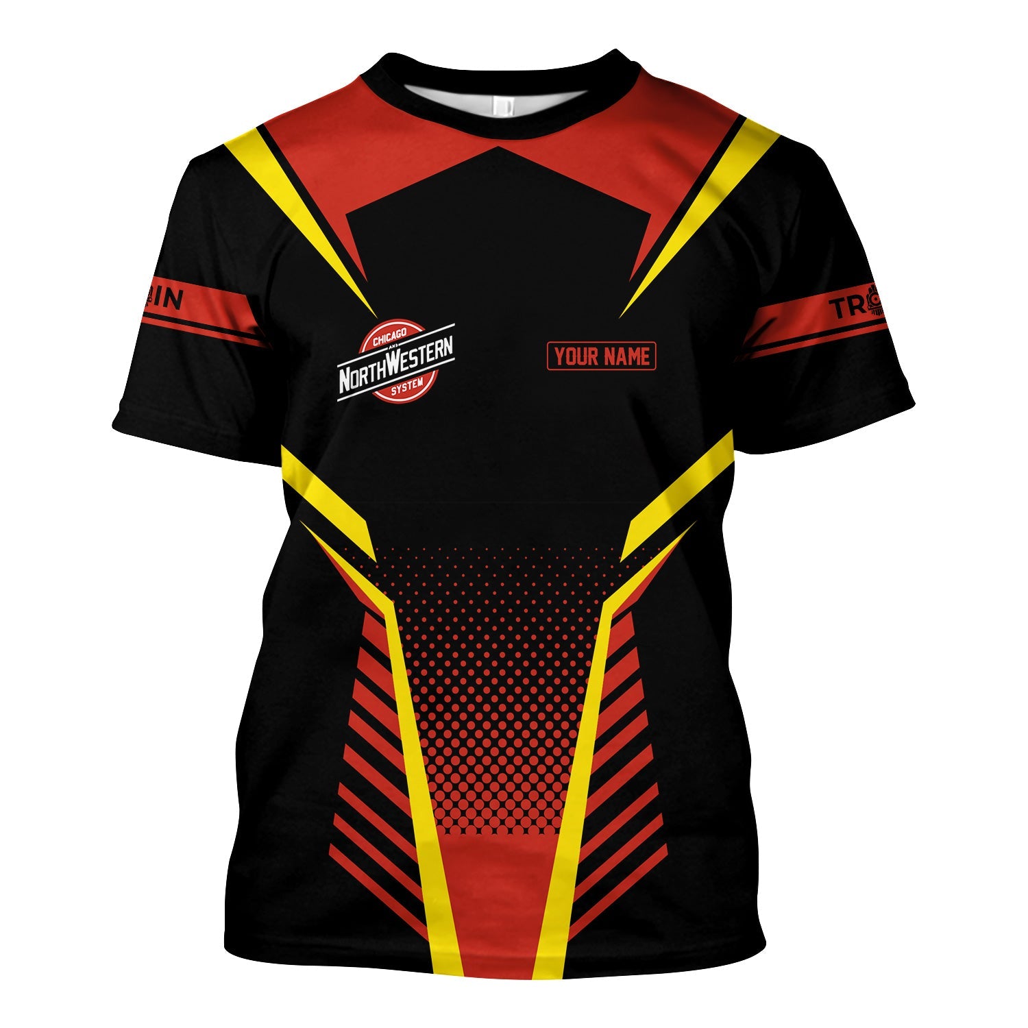 Railspirit Personalized Chicago and North Western Railway T Shirt Unisex Train Shirt All Over Print