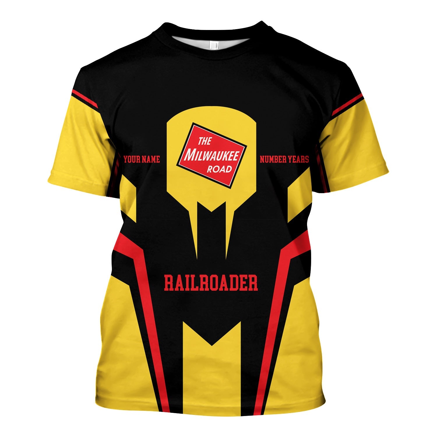 Railspirit Personalized Chicago, Milwaukee, St. Paul and Pacific Railroad T-Shirt Custom Year Railroader Milwaukee Road Shirt Gift For Train Lover