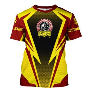 Railspirit Personalized Denver and Rio Grande Western Railroad T-Shirt Lightning Graphic Style Shirt Gift Idea For Train Lover